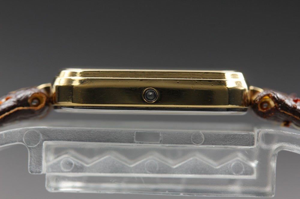Near MINT OMEGA De Ville Cal.1387 Gold Quartz 19.6mm Ladies Watch
