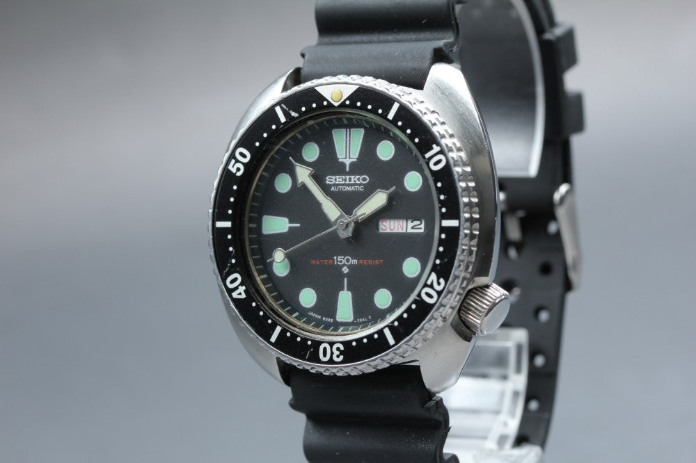 SEIKO Turtle Diver 6309-7040 Black Auto 43.6mm Men's Watch 1975