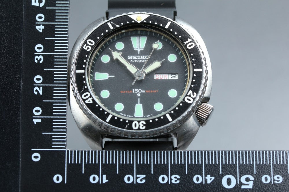 SEIKO Turtle Diver 6309-7040 Black Auto 43.6mm Men's Watch 1975