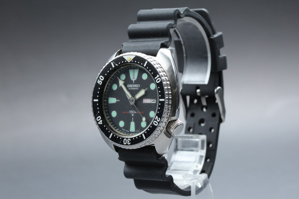 SEIKO Turtle Diver 6309-7040 Black Auto 43.6mm Men's Watch 1975