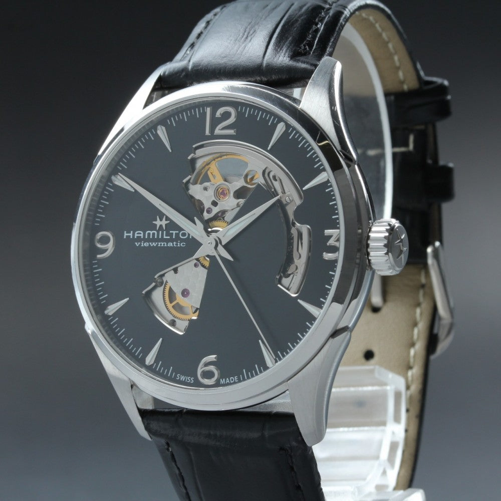 Near MINT HAMILTON Jazzmaster H327050 Black Auto 41.2mm Men's Watch