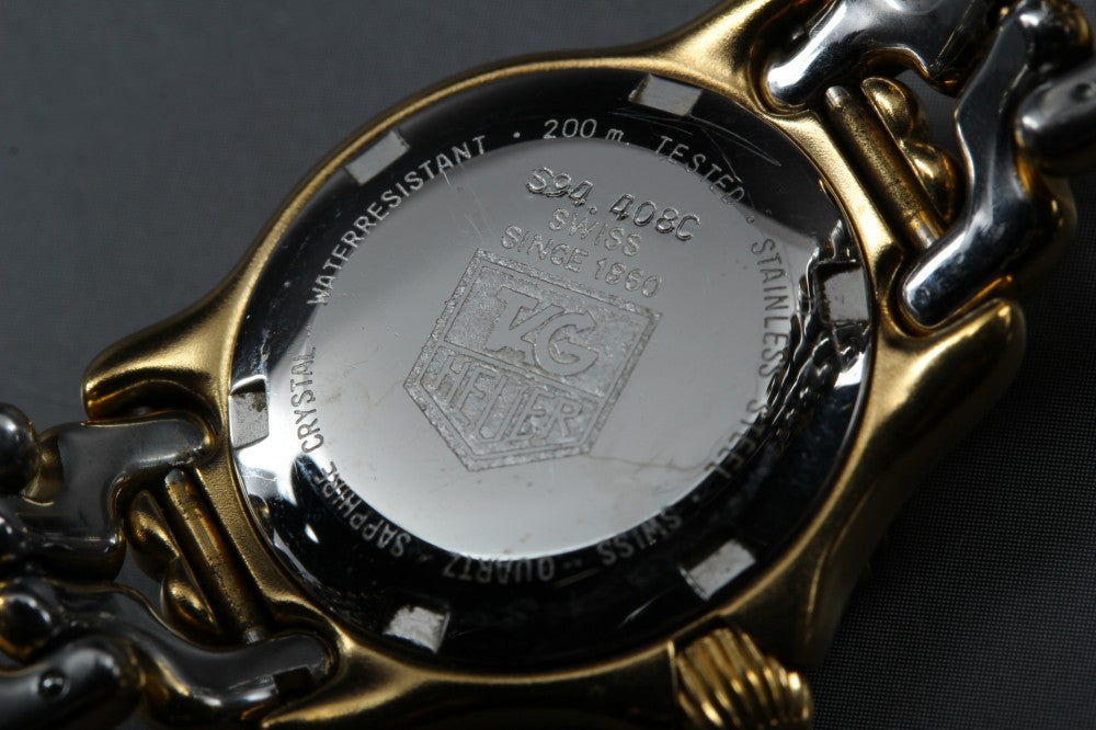 Near MINT TAG Heuer S/el S94.408C Gold Quartz 22.6mm Ladies Watch