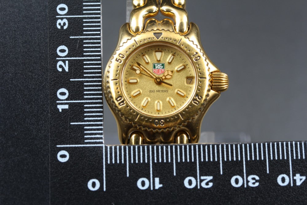 Near MINT TAG Heuer S/el S94.408C Gold Quartz 22.6mm Ladies Watch