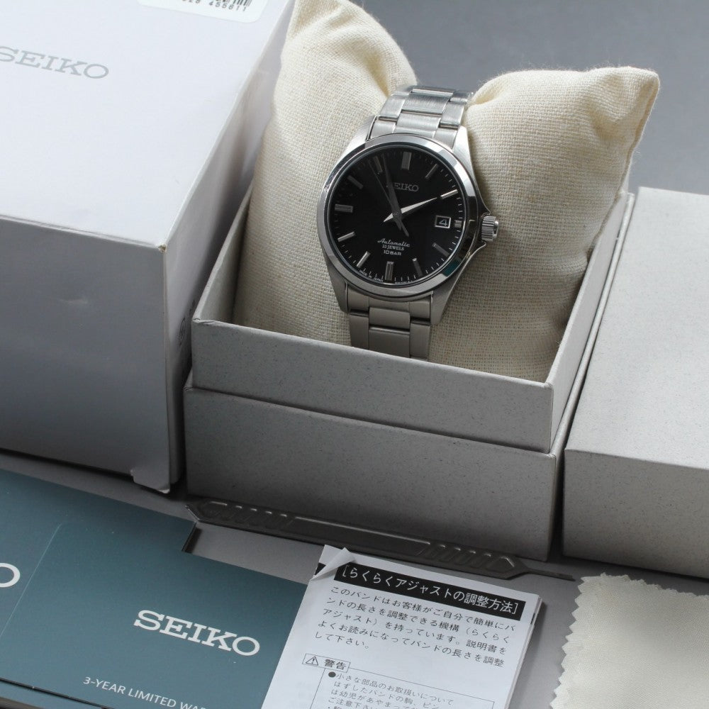 Near MINT SEIKO Mechanical SZSB013/4R35-03X0 Black Auto 37.8mm Men's Watch