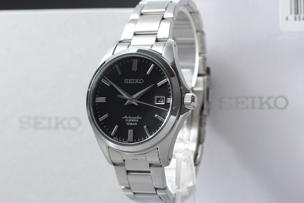 Near MINT SEIKO Mechanical SZSB013/4R35-03X0 Black Auto 37.8mm Men's Watch