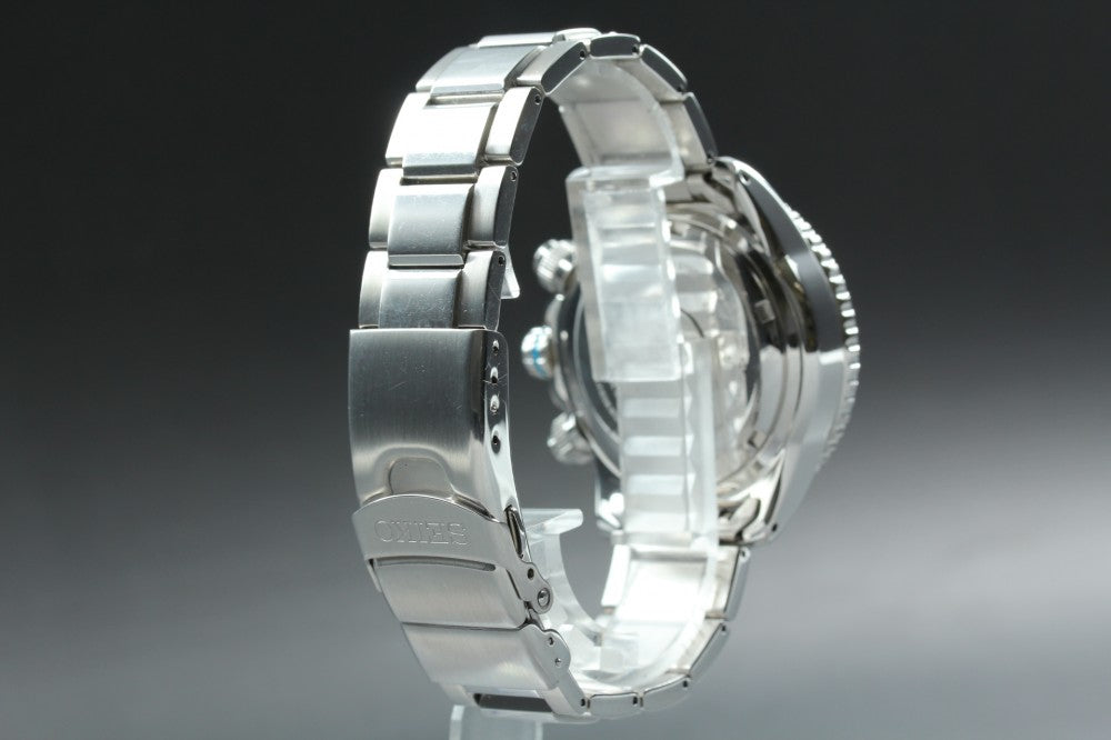 Near MINT SEIKO Prospex V175-0AD0 Black Solar 42.6mm Men's Watch