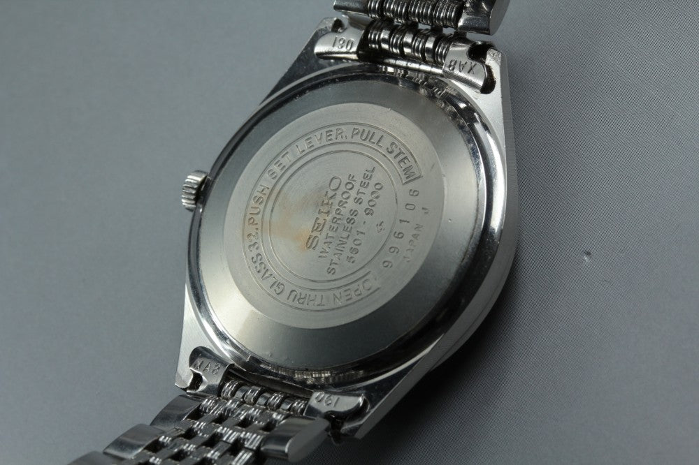 SEIKO Lord Matic 5601-9000 Silver Auto 35mm Men's Watch 1969