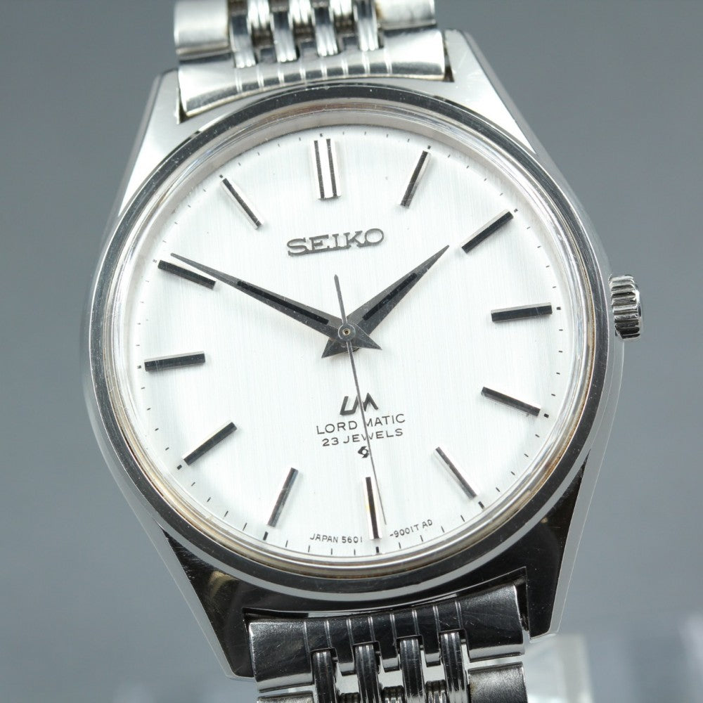 SEIKO Lord Matic 5601-9000 Silver Auto 35mm Men's Watch 1969