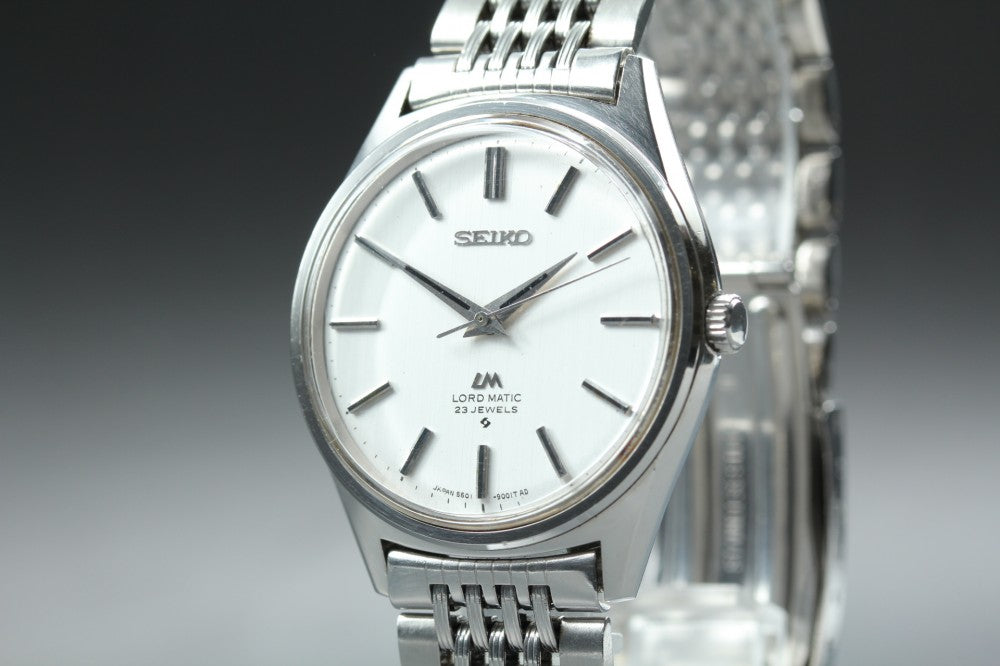 SEIKO Lord Matic 5601-9000 Silver Auto 35mm Men's Watch 1969