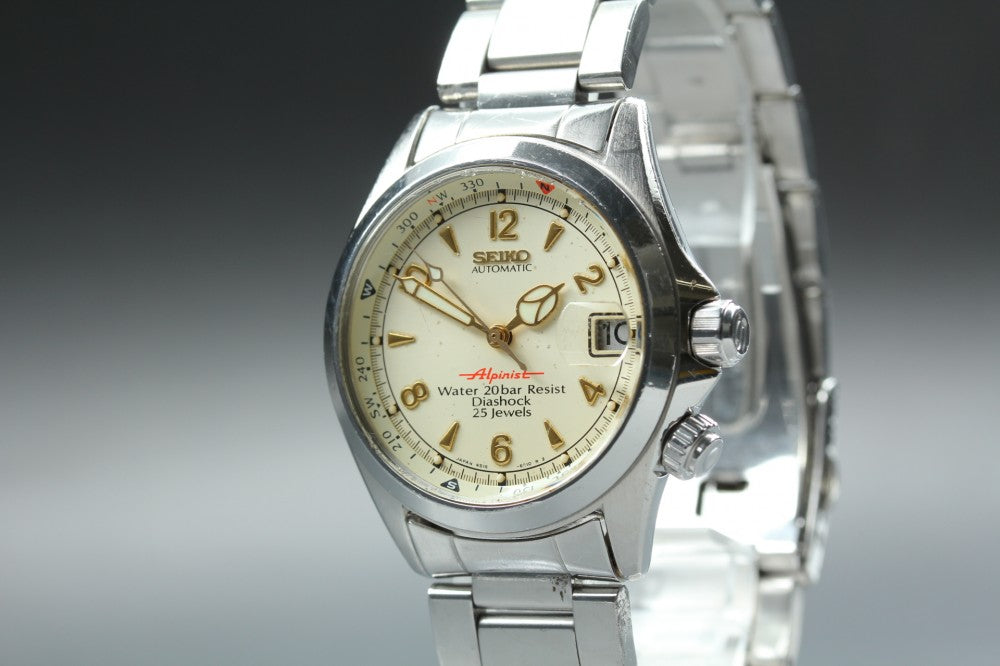 SEIKO Alpinist SCVF007/4S15-6000 White Auto 34.8mm Men's Watch