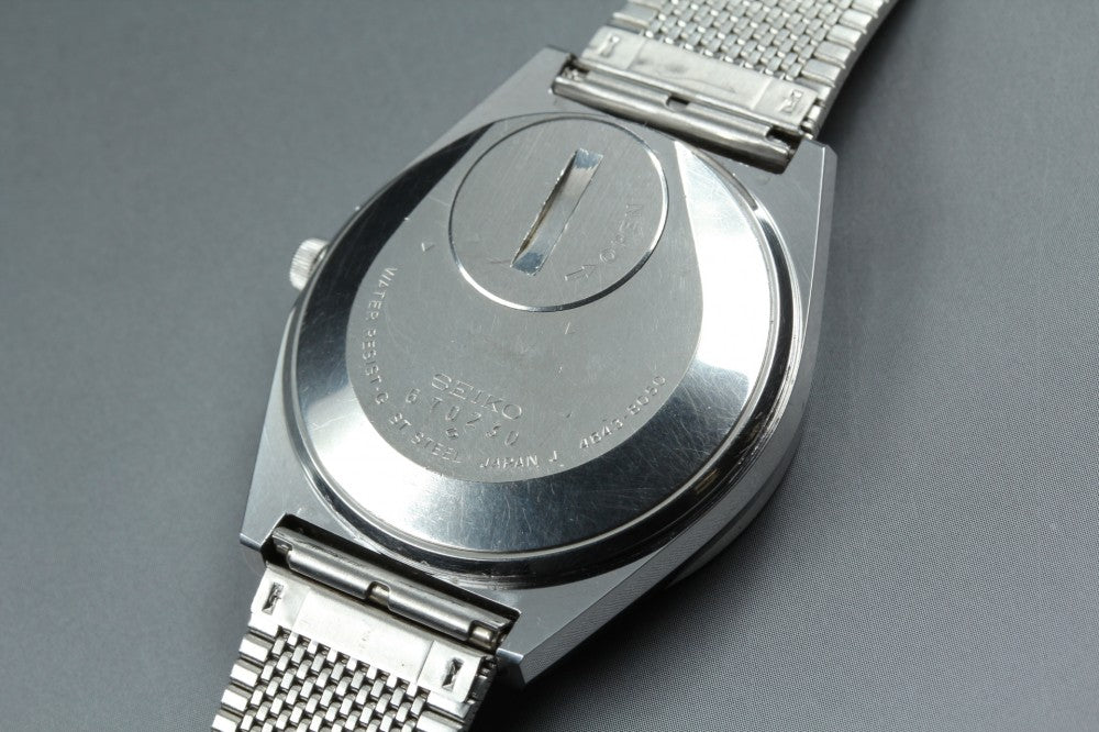 SEIKO Grand Quartz 4843-8050 Silver Quartz 34mm Men's Watch 1976