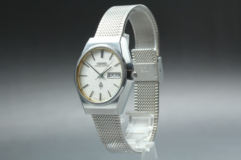 SEIKO Grand Quartz 4843-8050 Silver Quartz 34mm Men's Watch 1976
