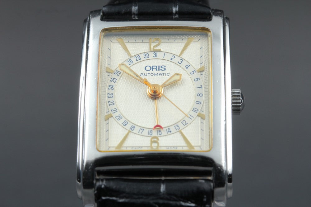 Near MINT ORIS Rectangular Pointer Date B7460 Auto 26.2mm Men's Watch