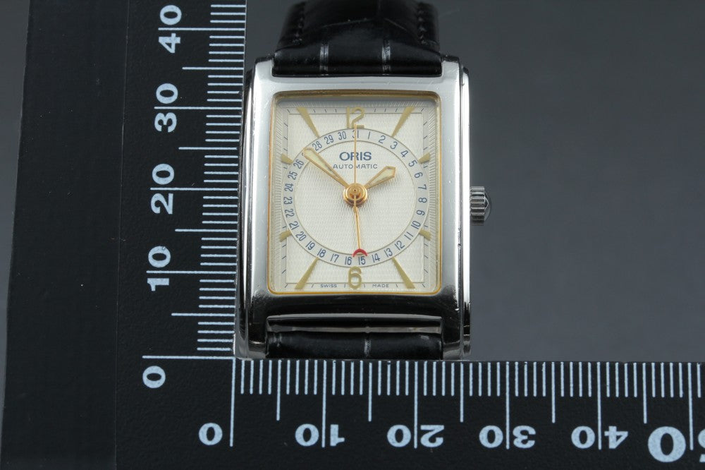 Near MINT ORIS Rectangular Pointer Date B7460 Auto 26.2mm Men's Watch