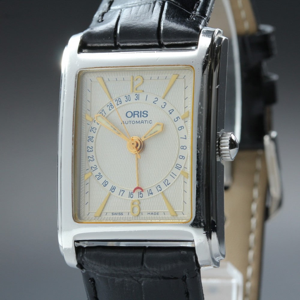 Near MINT ORIS Rectangular Pointer Date B7460 Auto 26.2mm Men's Watch