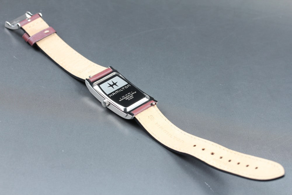 Near MINT HAMILTON American Classic Ardmore H114210 Silver Quartz 23.3mm Ladies Watch