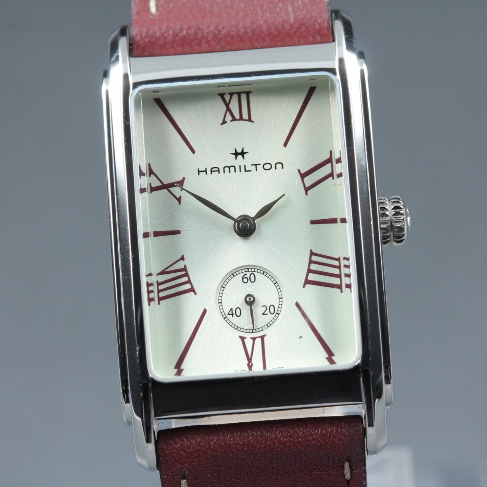 Near MINT HAMILTON American Classic Ardmore H114210 Silver Quartz 23.3mm Ladies Watch