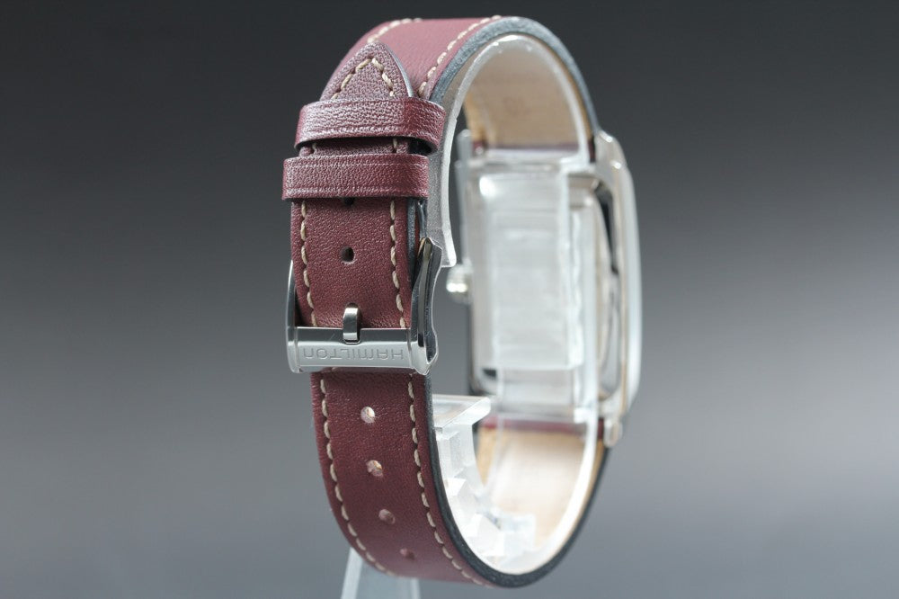 Near MINT HAMILTON American Classic Ardmore H114210 Silver Quartz 23.3mm Ladies Watch