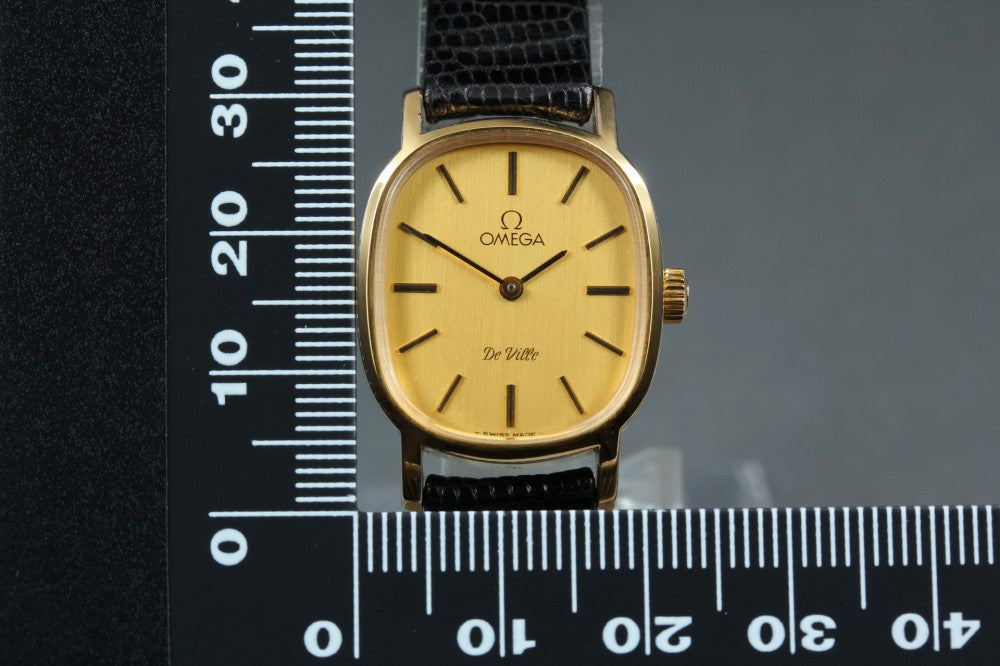 Near MINT OMEGA De Ville 511.0509 Cal.625 Gold Manual 21.5mm Ladies Watch 1979