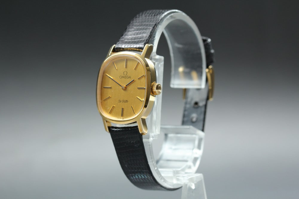 Near MINT OMEGA De Ville 511.0509 Cal.625 Gold Manual 21.5mm Ladies Watch 1979