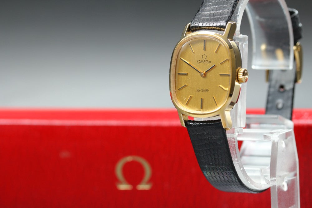 Near MINT OMEGA De Ville 511.0509 Cal.625 Gold Manual 21.5mm Ladies Watch 1979