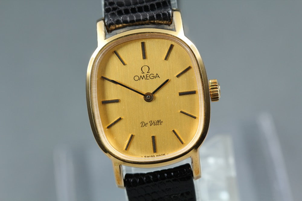 Near MINT OMEGA De Ville 511.0509 Cal.625 Gold Manual 21.5mm Ladies Watch 1979