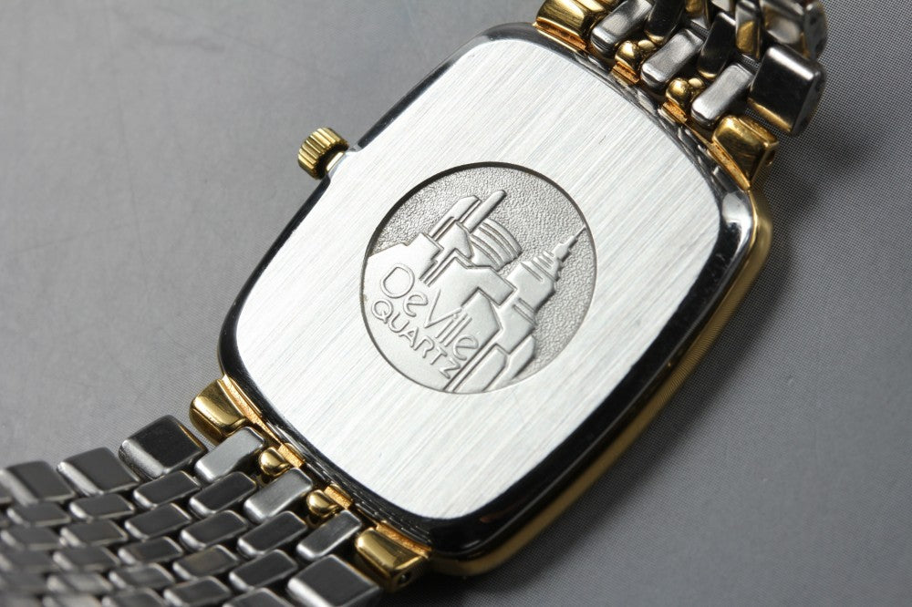 Near MINT OMEGA De Ville 395.0876 Cal.1378 Beige Quartz 26.2mm Men's Watch