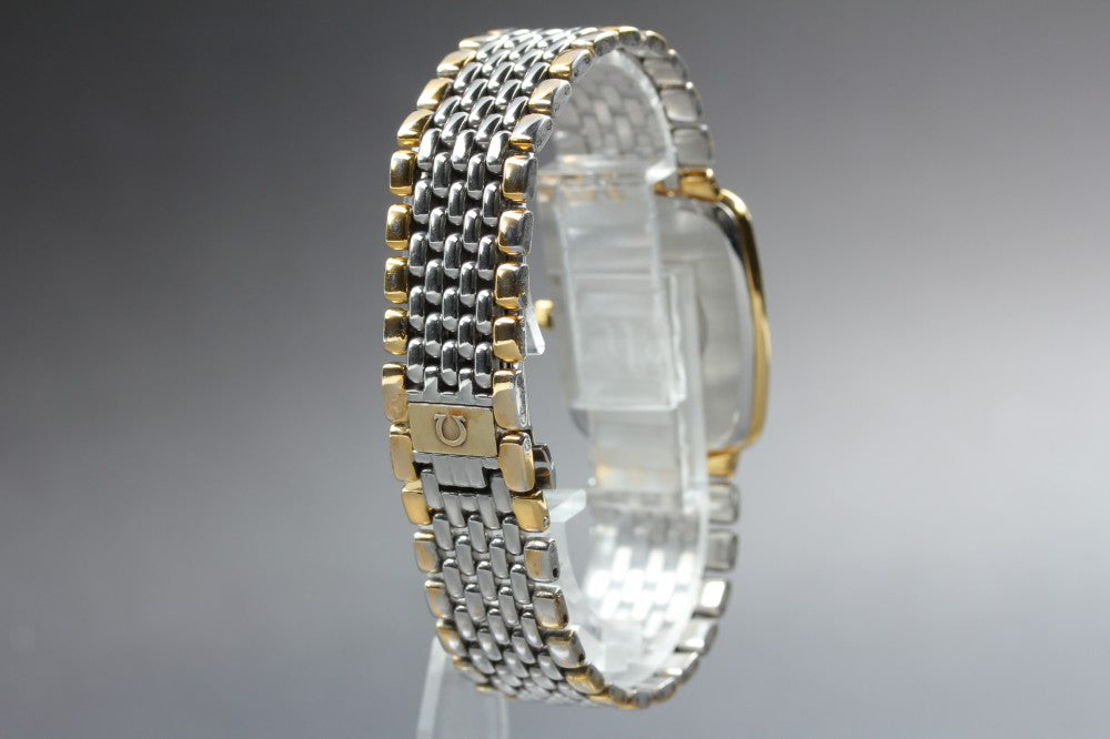 Near MINT OMEGA De Ville 395.0876 Cal.1378 Beige Quartz 26.2mm Men's Watch