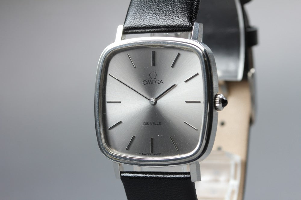 Near MINT OMEGA De Ville 111.0118 Cal.625 Silver Manual 30.8mm Men's Watch 1977