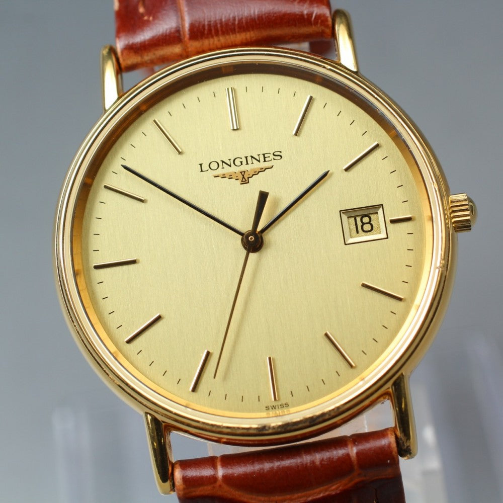 LONGINES Grand Classic L4.636.2 Gold Quartz 32.6mm Men's Watch