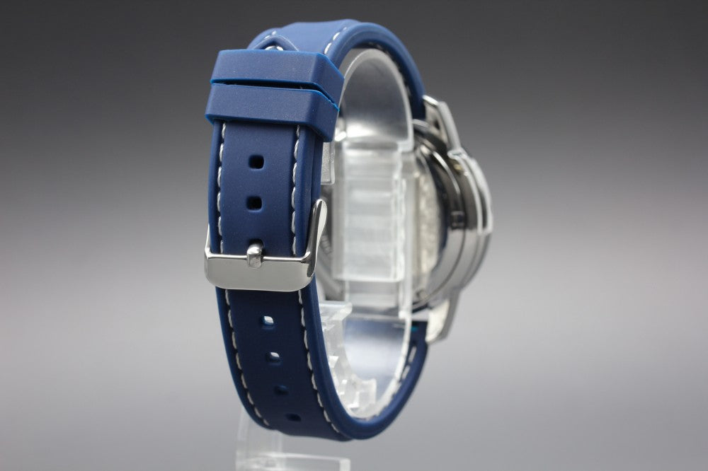 Near MINT TISSOT PRC200 Chronograph T461 Blue Quartz 38.4mm Men's Watch