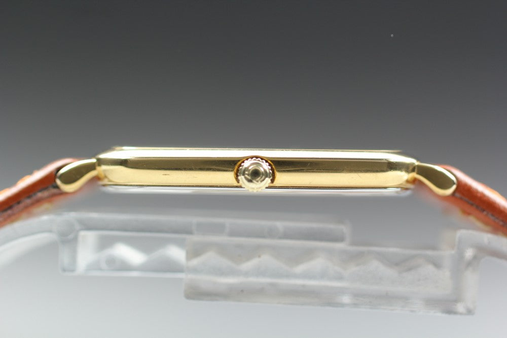 Near MINT OMEGA De Ville 195.0076.2 Cal.1378 Gold Quartz 25.9mm Men's Watch