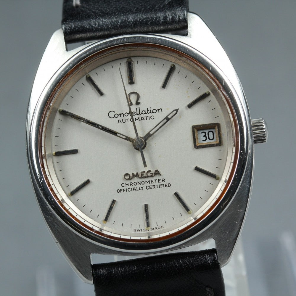 OMEGA Constellation 168.0056 Cal.1011 Silver Auto 33.7mm Men's Watch 1971