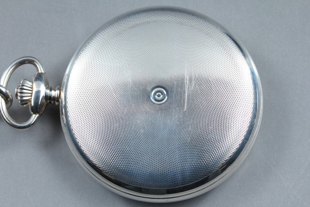 Near MINT TISSOT Savonnette Mechanical T83145213 White Manual 50.2mm Unisex Pocket Watch