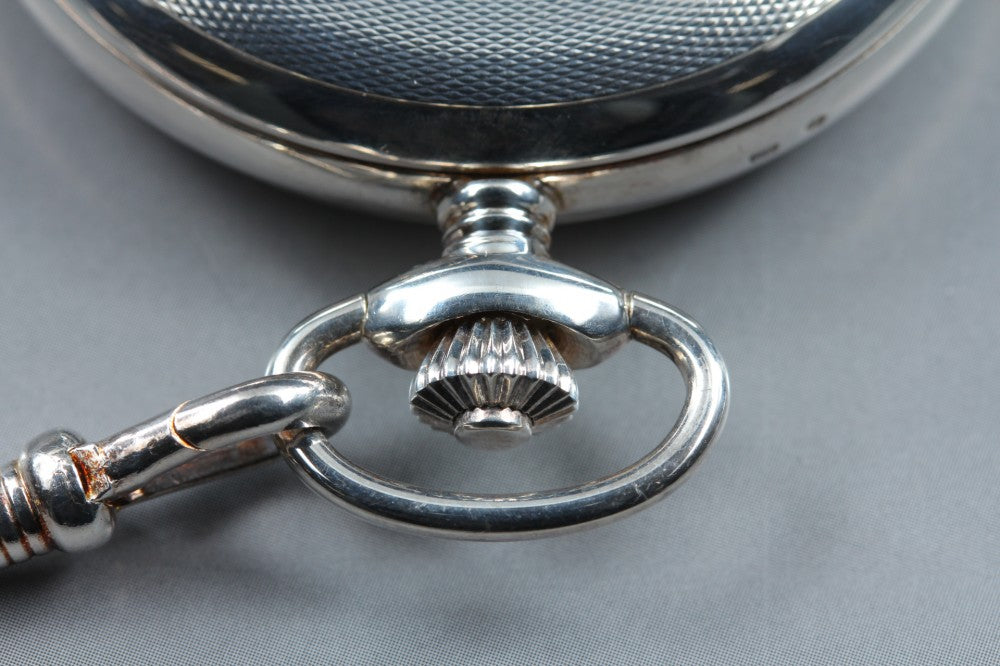 Near MINT TISSOT Savonnette Mechanical T83145213 White Manual 50.2mm Unisex Pocket Watch