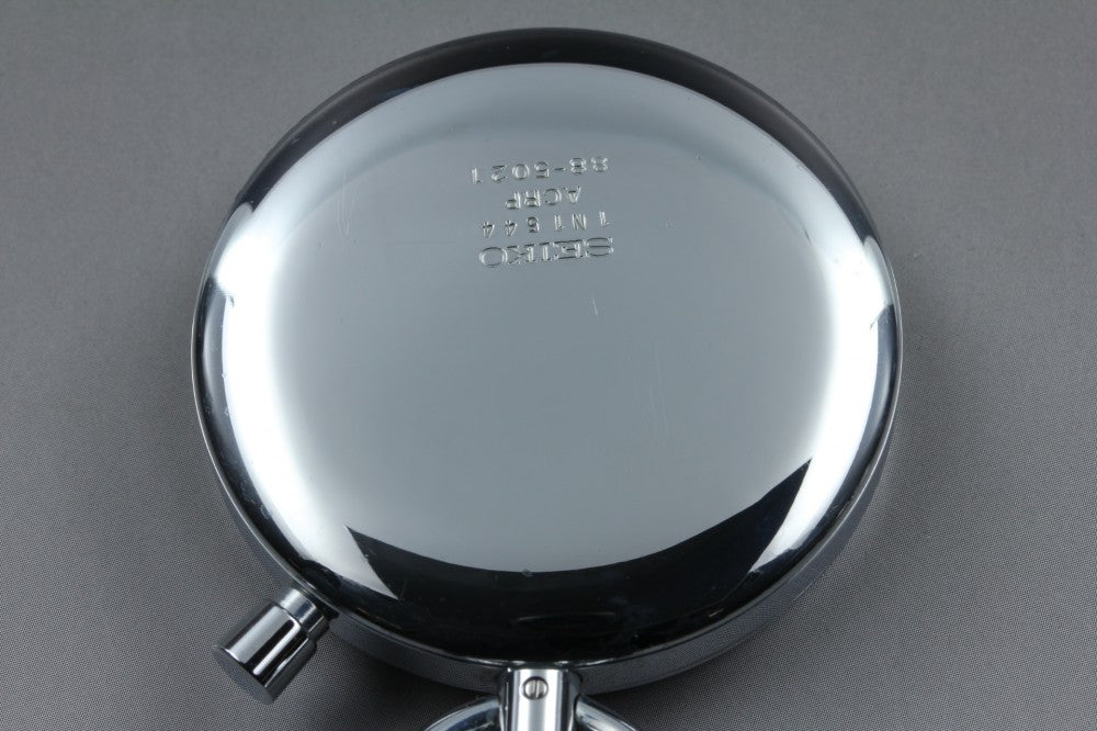 Near MINT SEIKO Mechanical Stopwatch 88-5021 White Manual 47.9mm Unisex Pocket Watch 1971
