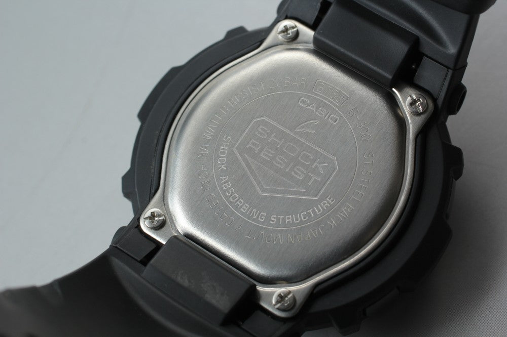 Near MINT CASIO G-Shock G300 Black Quartz 45.9mm Men's Watch