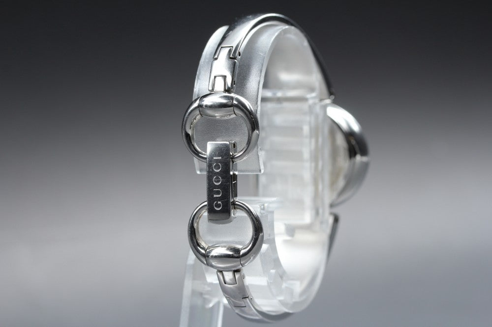 Near MINT GUCCI G Balloon 134.5/YA134505 Black Quartz 26.8mm Ladies Watch