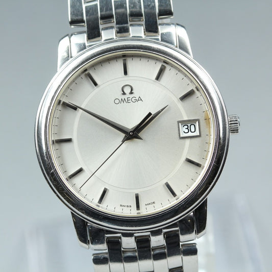 OMEGA De Ville Prestige 196.1150 Cal.1532 Silver Quartz 34.2mm Men's Watch