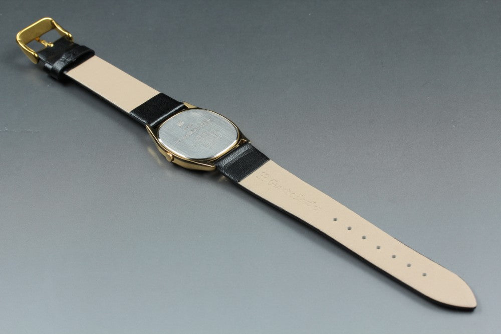 Near MINT SEIKO Chariot 5931-5500 Gold Quartz 28.6mm Men's Watch 1983