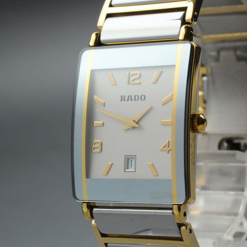 Near MINT RADO Diastar 160.0381.3 Silver Quartz 24mm Ladies Watch