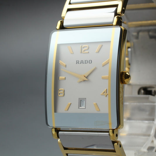 Near MINT RADO Diastar 160.0381.3 Silver Quartz 24mm Ladies Watch