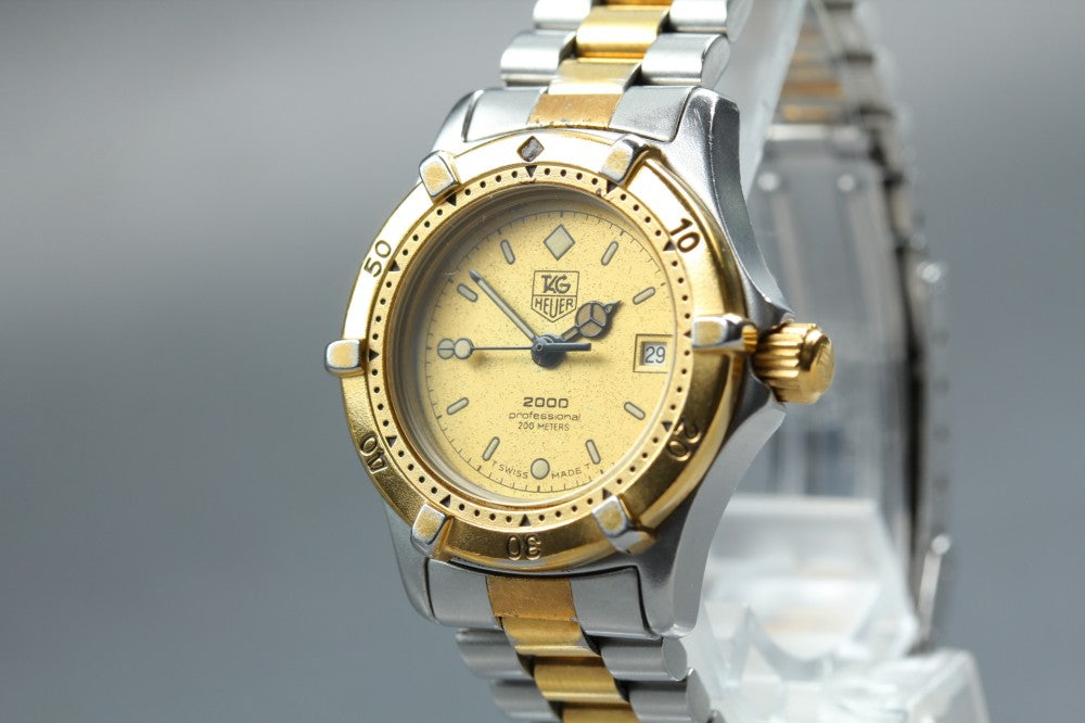 TAG Heuer 2000 Professional 964.008 Gold Quartz 27.1mm Ladies Watch