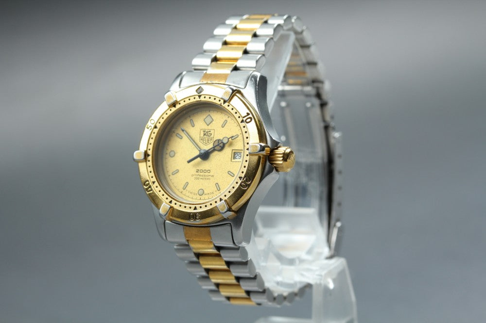 TAG Heuer 2000 Professional 964.008 Gold Quartz 27.1mm Ladies Watch