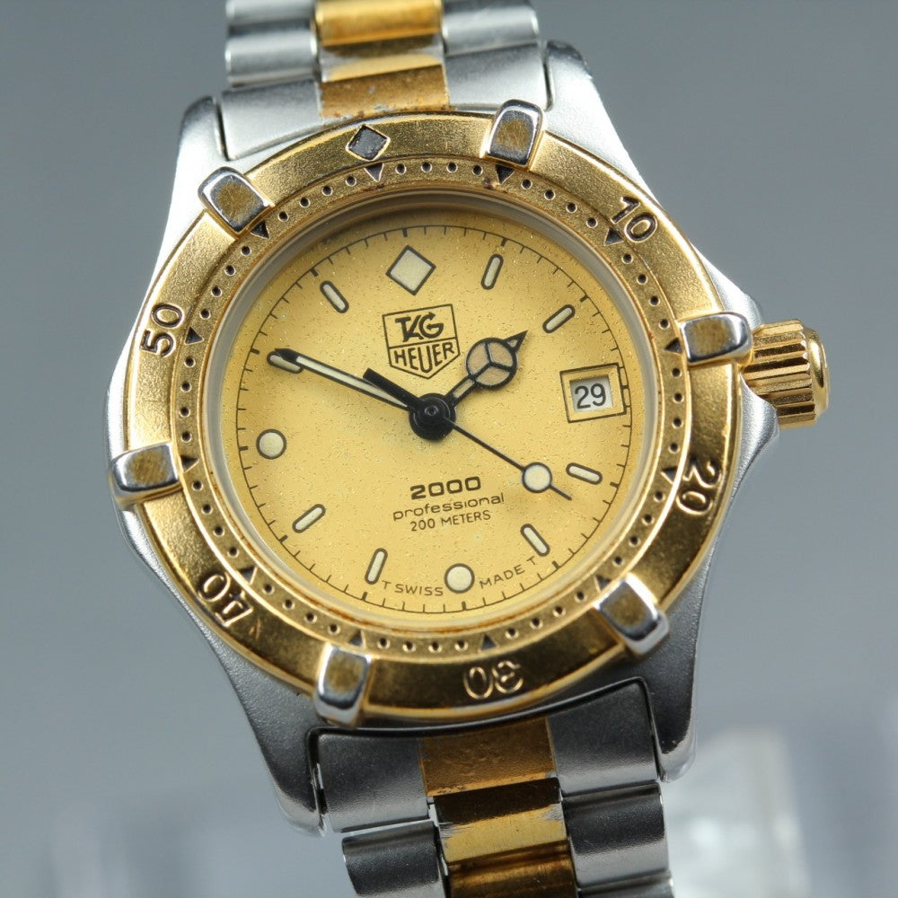 TAG Heuer 2000 Professional 964.008 Gold Quartz 27.1mm Ladies Watch
