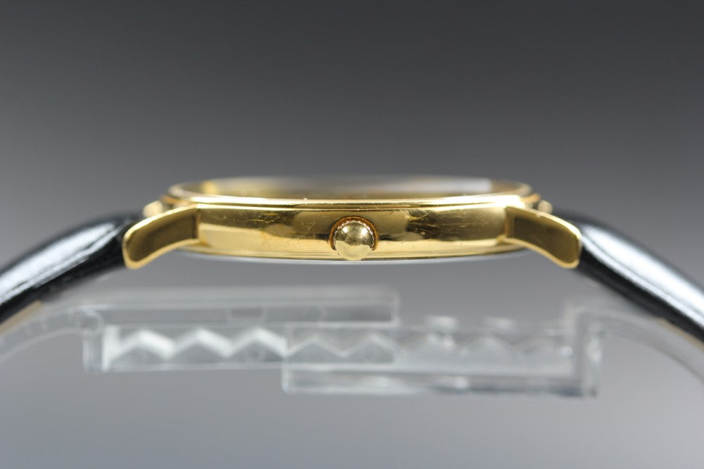 Near MINT LONGINES Grand Classic L4.636.2 Gold Quartz 32.6mm Men's Watch