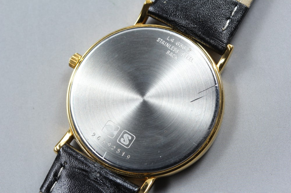 Near MINT LONGINES Grand Classic L4.636.2 Gold Quartz 32.6mm Men's Watch