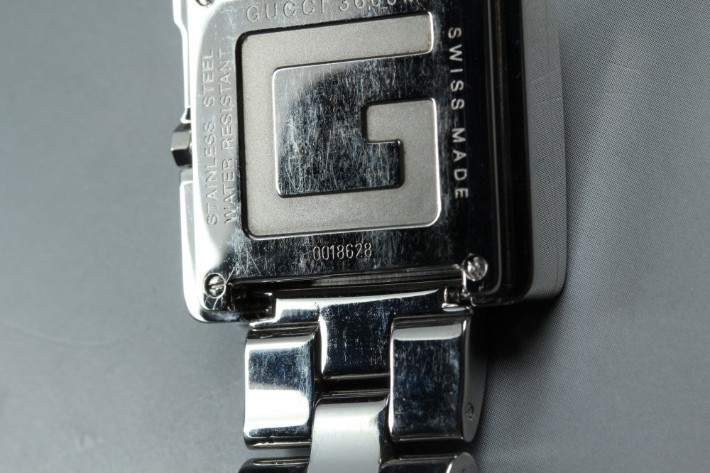 Near MINT GUCCI 3600M Black Quartz 31.3mm Men's Watch