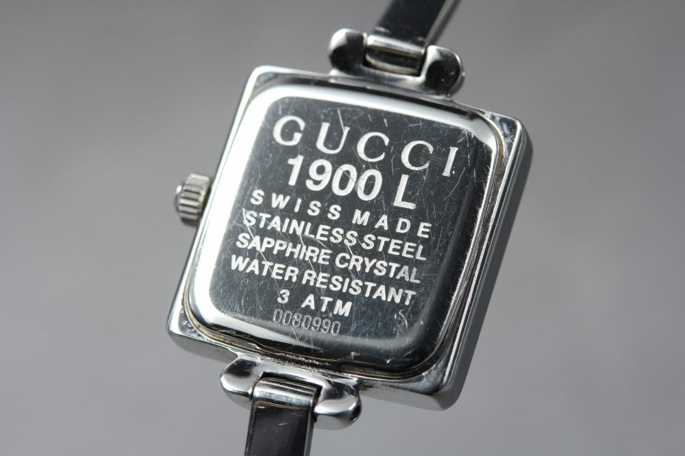GUCCI 1900L Black Quartz 19.3mm Ladies Watch