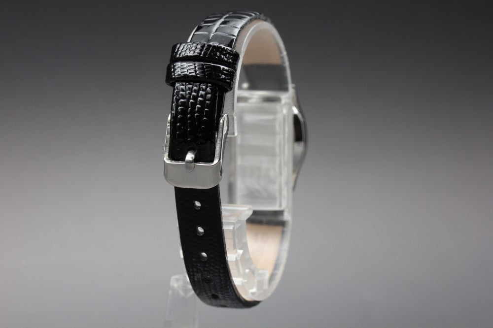 Near MINT OMEGA De Ville Cal.1353 Silver Quartz 17.6mm Ladies Watch